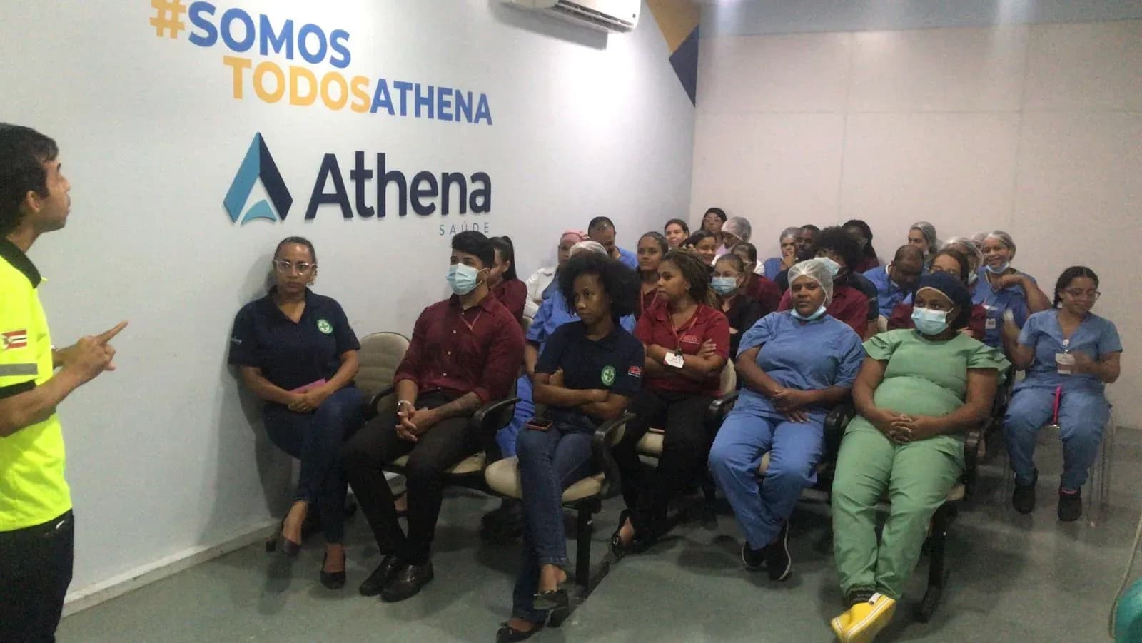 Ação da comissão de educação para o trânsito, palestra.