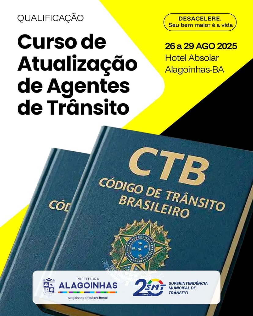 Imagem referente à notícia SMT Alagoinhas Realiza Curso de Atualização para Agentes de Trânsito
